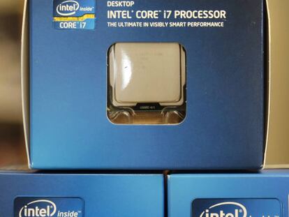 Cajas con procesadores Intel Core 7.