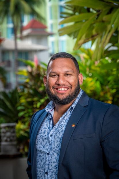 Malachi Johnson, tras su participación en un taller sobre el cuidado de los ecosistemas marinos, en Queesland, Australia. 