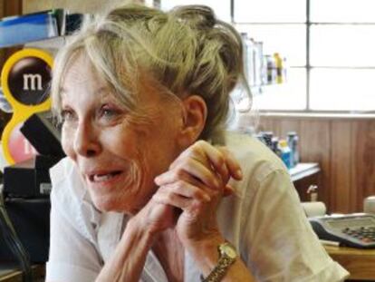 Marilyn Burns, en el rodaje de 'Sacrament' (2014).