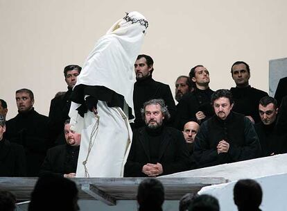 Ensayo de <i>Cavalleria rusticana</i> en el Teatro Real.