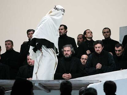 Ensayo de <i>Cavalleria rusticana</i> en el Teatro Real.