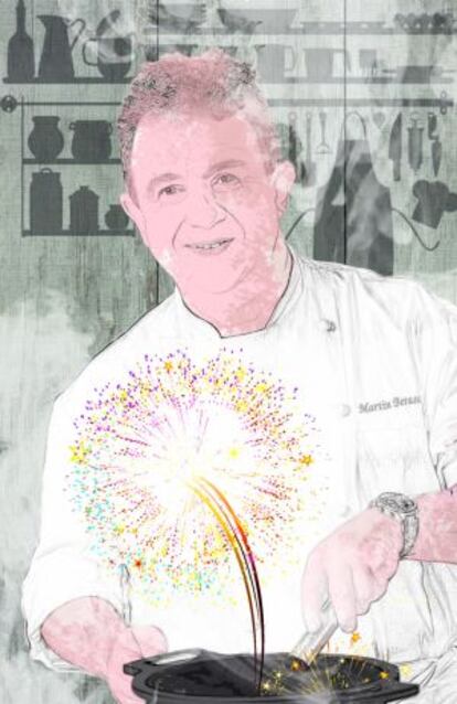 Ilustración del cocinero vasco Martín Berasategui.