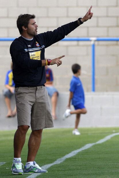 Mauricio Pochettino, en un partido de la pretemporada.