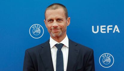 El presidente de la UEFA, Aleksander Ceferin, el 30 de agosto en Montecarlo.