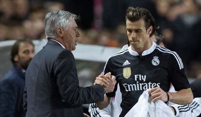 Ancelotti y Bale en Vallecas.