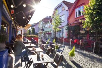 Calle del centro de Stavanger.