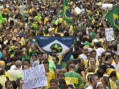 Protestas en Brasil el pasado 15 de marzo por la pol&iacute;tica del Gobierno. 