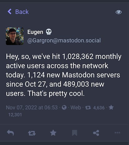 Eugen Rochko, fundador de Mastodon.