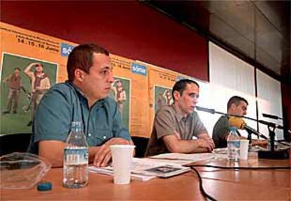 De izquierda a derecha, Sergio Caballero, Enric Palau y Ricard Robles, codirectores de Sónar.