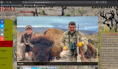 Captura de pantalla del sitio web del rancho Buena Vista, dado de baja el 12 de enero. 