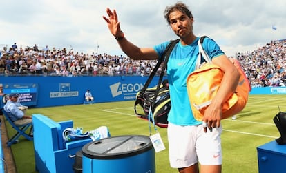 Nadal se despide del público de Queen's.