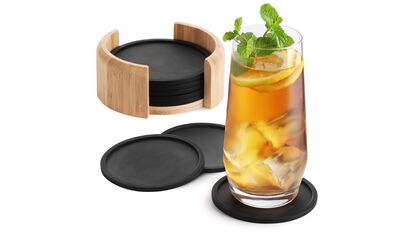 Juego de ocho posavasos de silicona