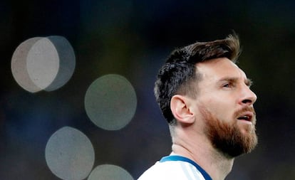 Messi, en el partido ante Brasil.