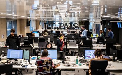 The EL PAÍS newsroom in Madrid.