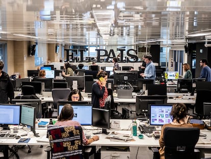 The EL PAÍS newsroom in Madrid.