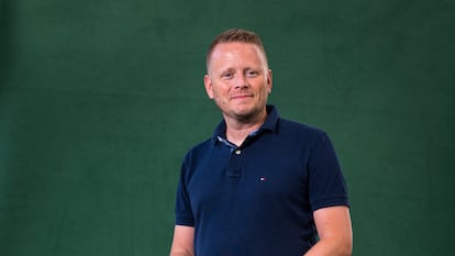 Patrick Ness, retratado en el festival de Edimburgo, en agosto de 2015.