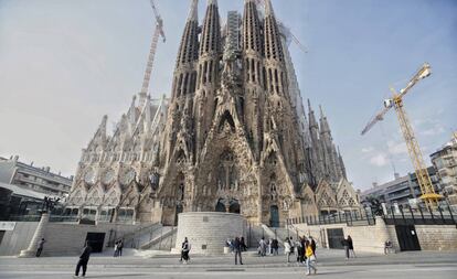 La Sagrada Família, aquest divendres.