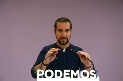 El secretari d'Organització de Podem, Sergio Pascual.