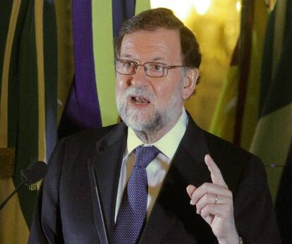 Rajoy durante su viaje a Argentina.
