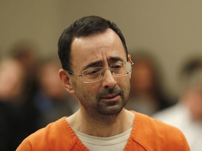 Larry Nassar, durant la seva declaració de culpabilitat davant del tribunal.