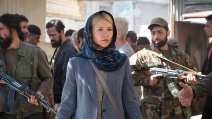 La actriz Claire Danes, en la serie 'Homeland'.