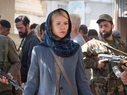 La actriz Claire Danes, en la serie 'Homeland'.