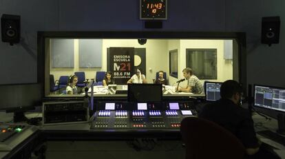 La emisora escuela M21 Radio del Ayuntamiento de Madrid.