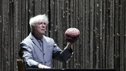 David Byrne, en una actuación en Madrid en septiembre de 2019.