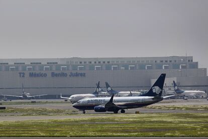 Vista del Aeropuerto Internacional Benito Juárez (AICM) en la Ciudad de México, en una fotografía de archivo.