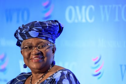 La aspirante nigeriana a dirigir la OMC Ngozi Okonjo-Iweala, en un encuentro de la organización el pasado mes de julio, en Ginebra.