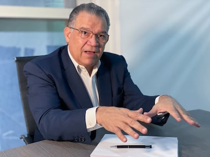 Enrique Márquez, pictured during his interview with EL PAÍS in Venezuela. 