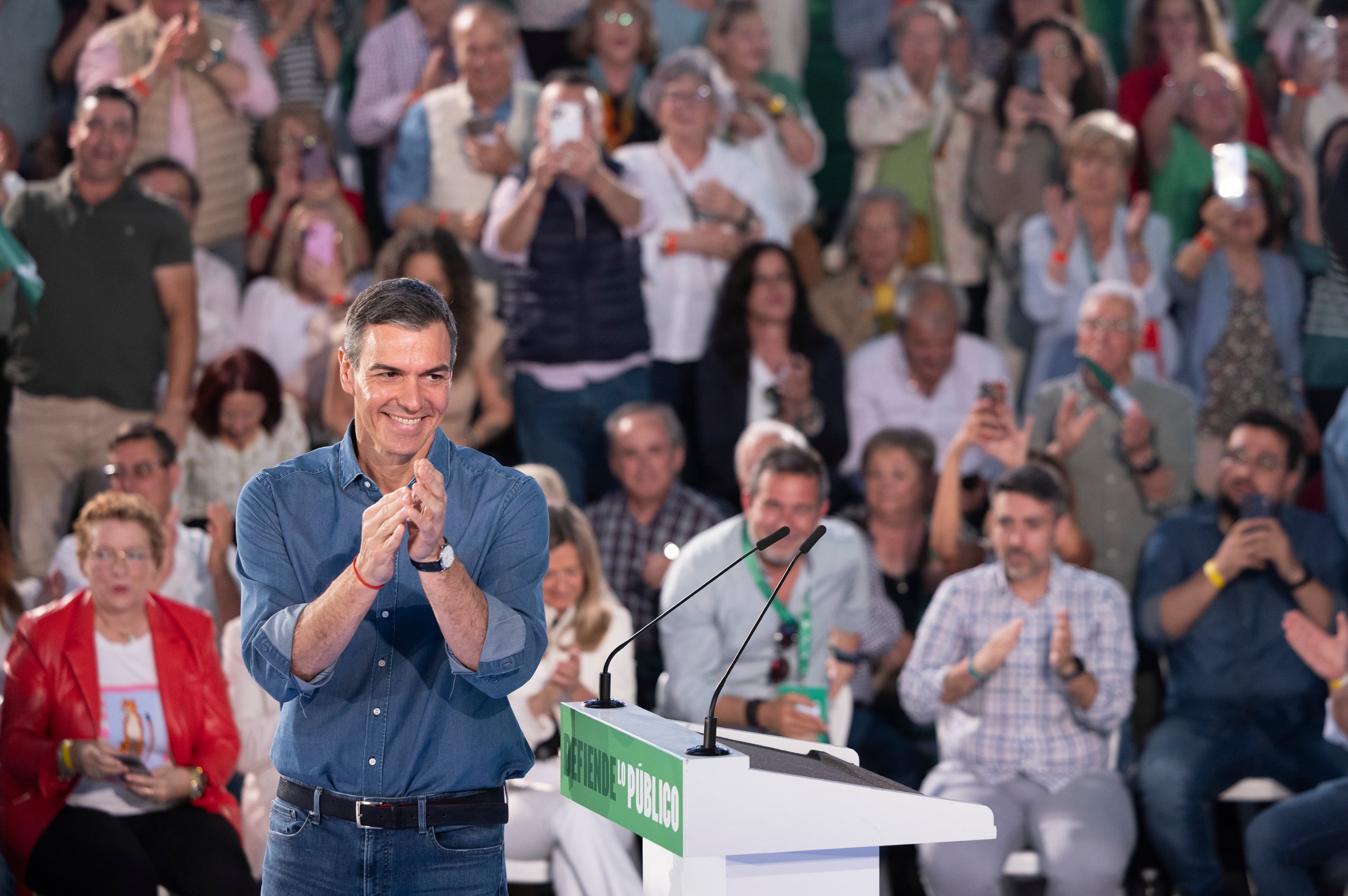 Pedro Sánchez, en un acto en Córdoba este domingo.