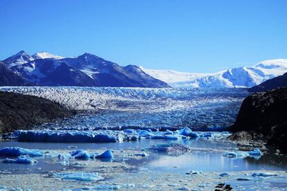 El glaciar Grey. 