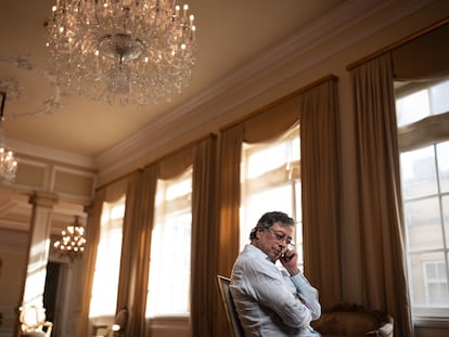 Gustavo Petro, en la Casa de Nariño, en Bogotá, el 21 de febrero de 2025.