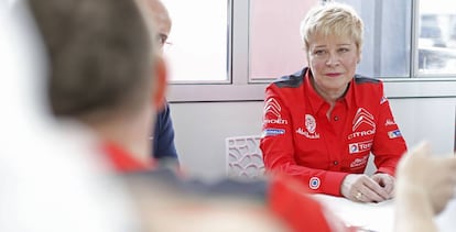 Linda Jackson, consejera delegada de Citröen, en el último RallyRacc Catalunya-Costa Daurada, en Salou. 