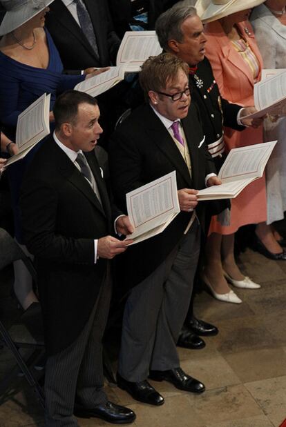 Elton John y su marido, David Furnish.