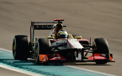 De la Rosa, durante el Gran Premio de Abu Dhabi.