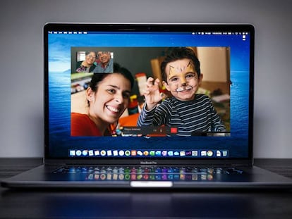 Videollamadas en la 'app' de WhatsApp para Mac.