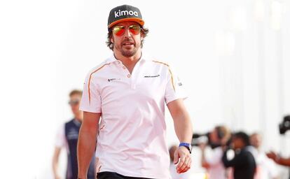 Fernando Alonso, en Bakú.