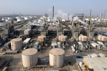 Una refinería de PEMEX en Houston, Texas.