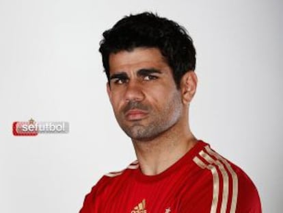 Diego Costa in the Spanish national side's shirt.