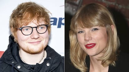 Ed Sheeran y Taylor Swift.
