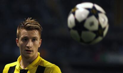 Reus, en la Champions contra el Málaga.