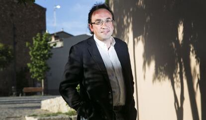 Josep Rull, número dos de CDC, fotografiado ayer en la localidad barcelonesa de Terrassa, su población natal.