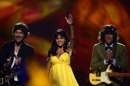 El Sueño de Morfeo interpretó 'Contigo hasta el final' durante la fase final de Eurovisión 2013.