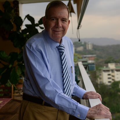 CARACAS, VENEZUELA - APRIL 25, 2024
Edmundo González Urrutia candidato presidencial, en su residencia en Caracas en la tarde el jueves. 

