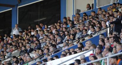 Palco de autoridades durante el Levante - Atl&eacute;tico de Madrid del pasado domingo. 