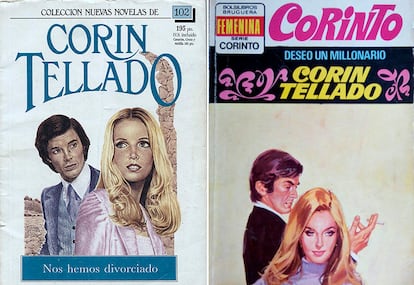 Portadas de libros publicados por Corin Tellado.