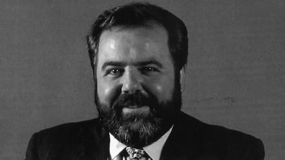 El periodista Carlos Carnicero, retratado en octubre de 1996.