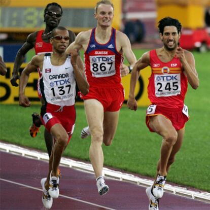 Antonio Reina, durante una carrera